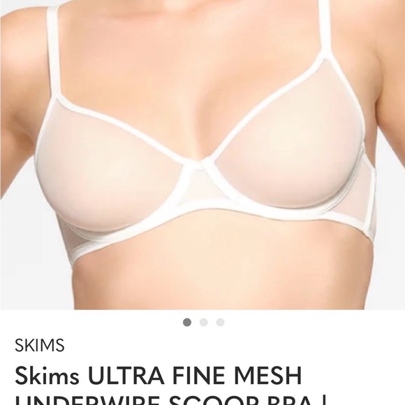 Skims ULTRA FINE MESH UNDERWIRE SCOOP BRA, 34B - Picture 6 of 6